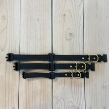 Adjustable Waterproof Collar : Black + Brass